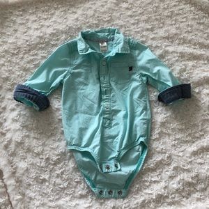 Mint baby button up 12-18 month